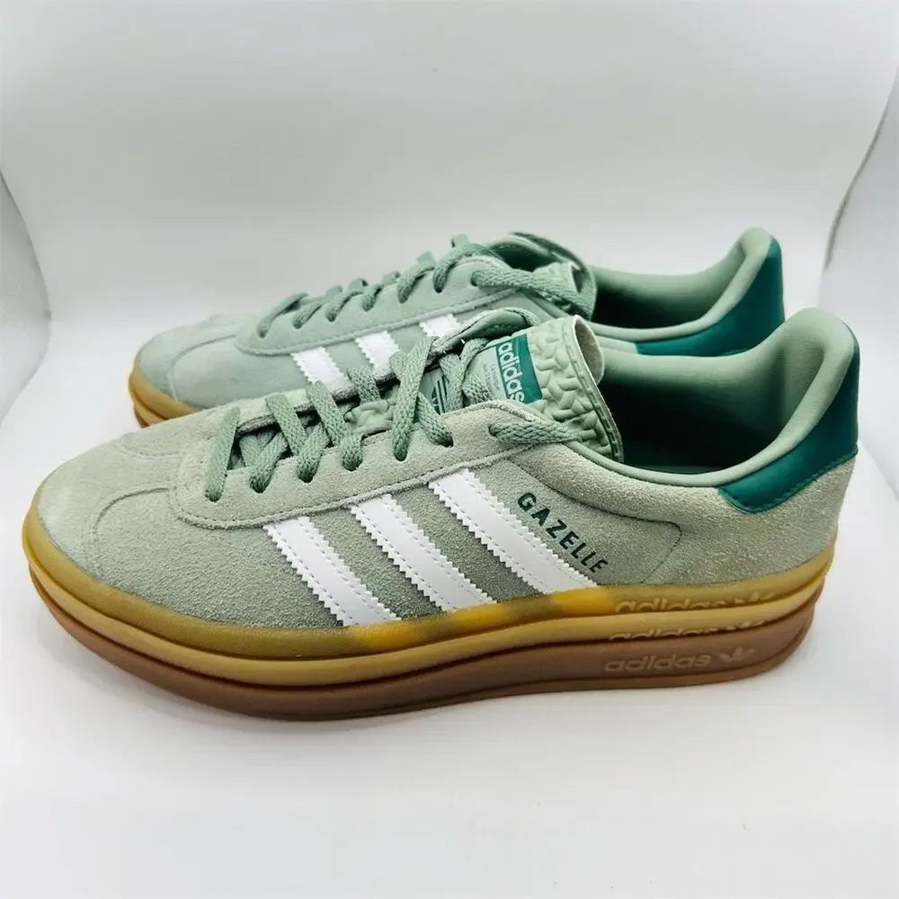 Adidas Gazelle Bold W Green Suede ID6998 | Women’s Size 7 US | New